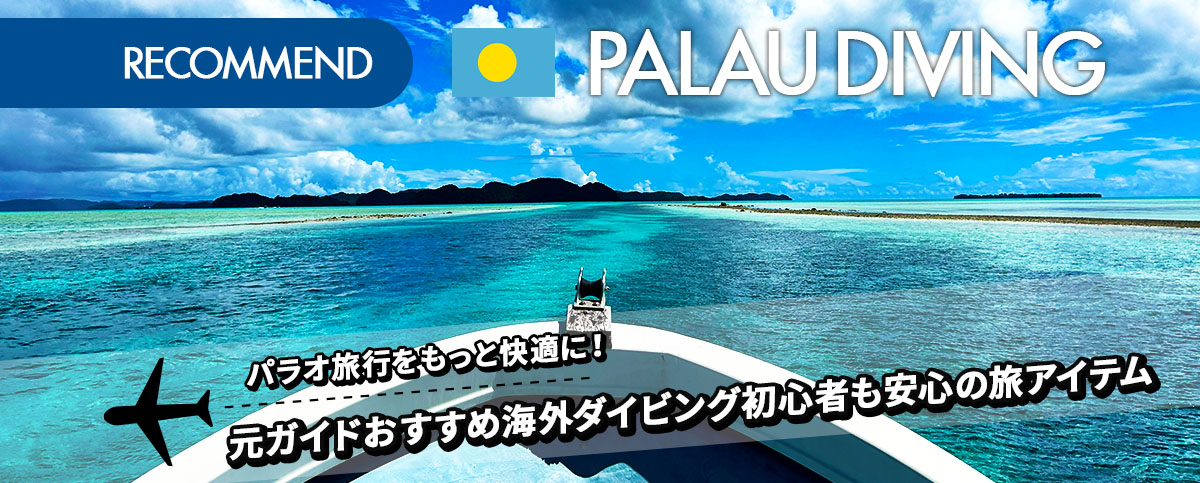 パラオ旅行をもっと快適に！元ガイドがすすめる海外ダイビング初心者にも安心の旅アイテムのスライドバナー