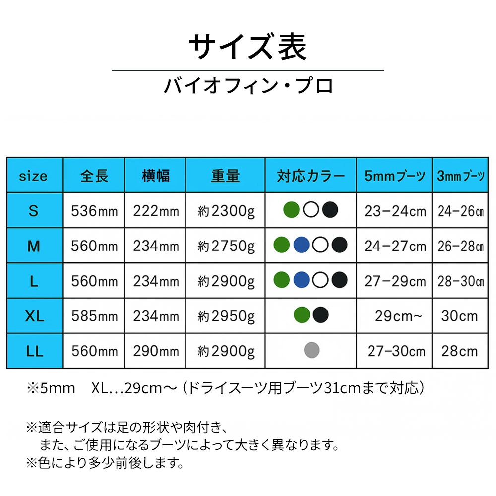 ダイビング用フィン apollo/アポロ バイオフィン・プロ