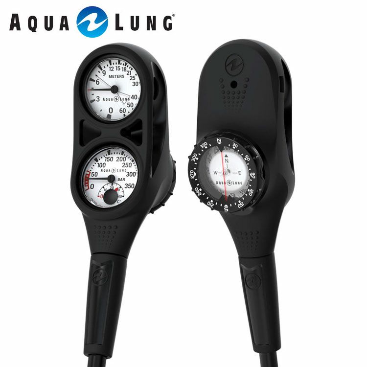 プレシス3ゲージ AQUALUNG/アクアラング （残圧計＋水深計＋コンパス