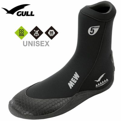 唯一の0.5cm刻みGSブーツ2 GULL/ガル メンズ ファスナー付 3mmダイビングブーツ 限定色 Diving＆Snorkeling  AQROS