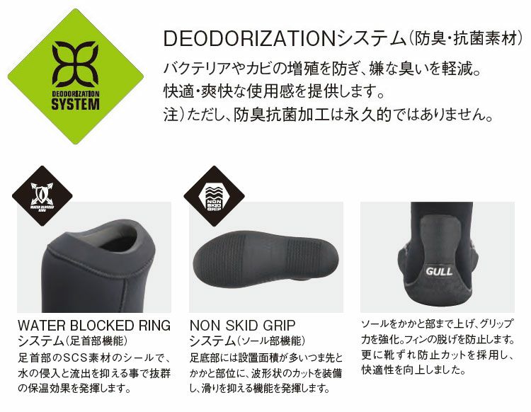 5mmミューブーツIIGULL/ガルGA-5622A