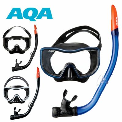 スノーケリングセット AQA デュオソフトII＆サミーVシリコンII 2