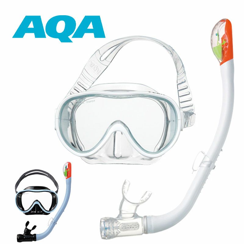 スノーケリングセット 女性用 AQA ベガライト＆サミードライ