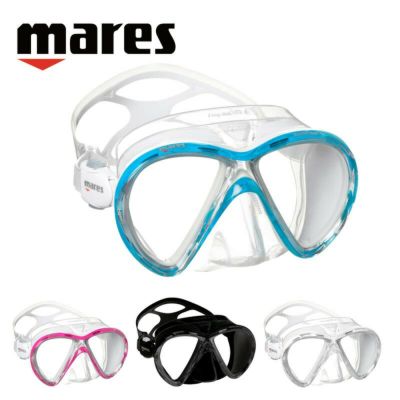 男女兼用<br>mares マレス エクッスビュー リキッドスキン サンライズ  ダイビングマスク アジアンフィット