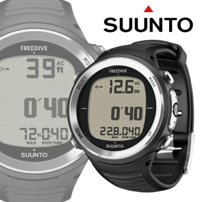 フリーダイビング専用<br>SUUNTO スント D4F  国内正規品 ダイバーズウォッチ フリーダイビング シュノーケリング スピアフィッシング