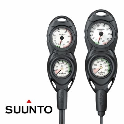 ダイビング ゲージ SUUNTO CB - TWO IN LINE 残圧計 水深計　コンボ コンソール ゲージ