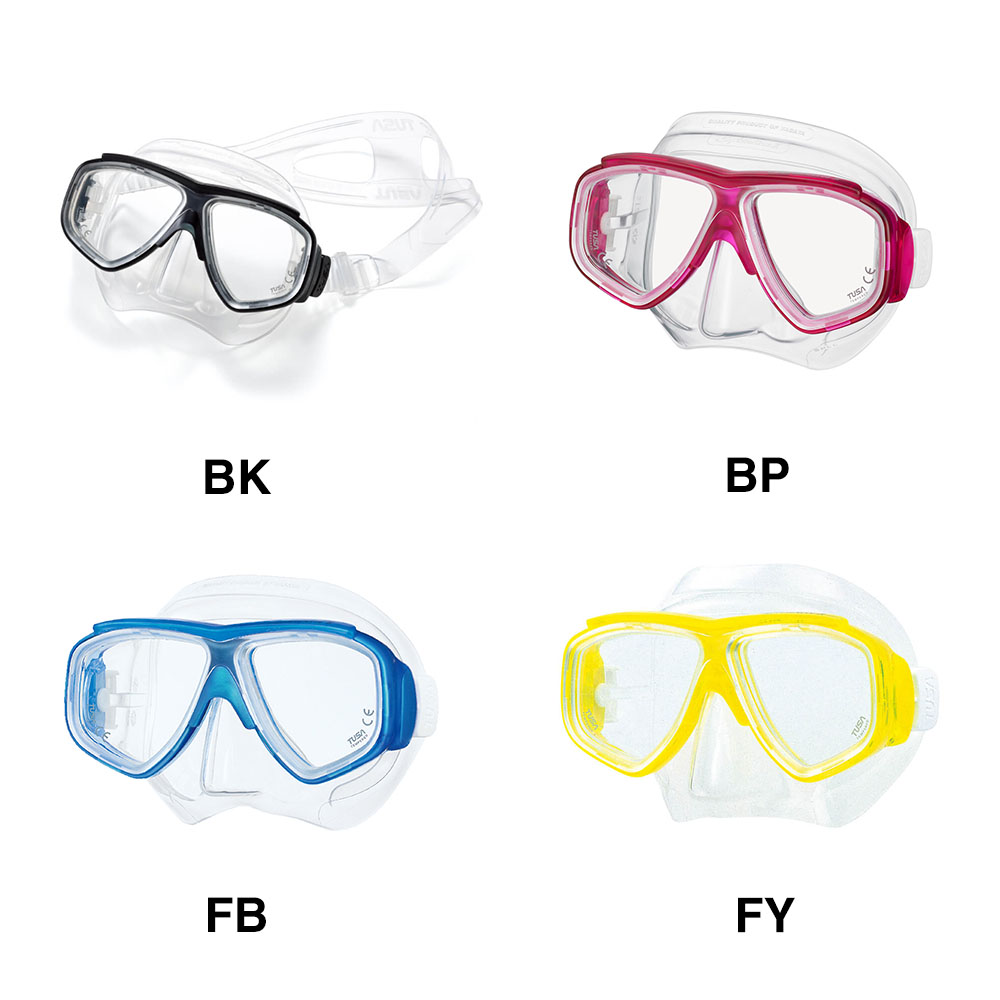 ダイビングマスクTUSA/ツサM7500/M7500QBスプレンダイブIIマスク軽器材水中メガネ二眼タイプ