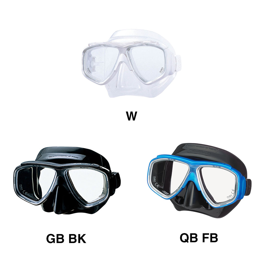 ダイビングマスクTUSA/ツサM7500/M7500QBスプレンダイブIIマスク軽器材水中メガネ二眼タイプ