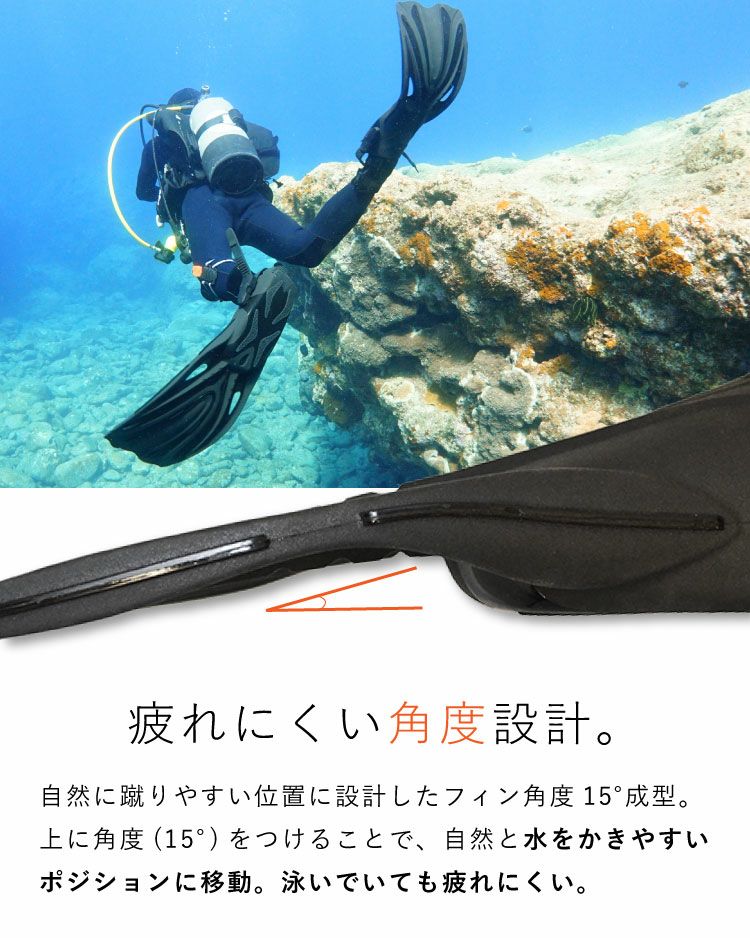 シュノーケリング・スキンダイビング・ダイビング対応現役インストラクターも認める使い心地。旅行に便利な軽量コンパクト。機能性も両立した、ハイブリットフィン。HeleiWaho/ヘレイワホAlakaiアラカイストラップフィン足ヒレ