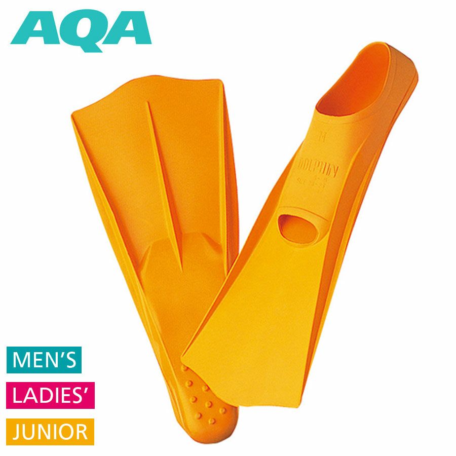 フィンAQAドルフィンフロートKF-2091Gフルフットフィンラバーフィン足ひれ