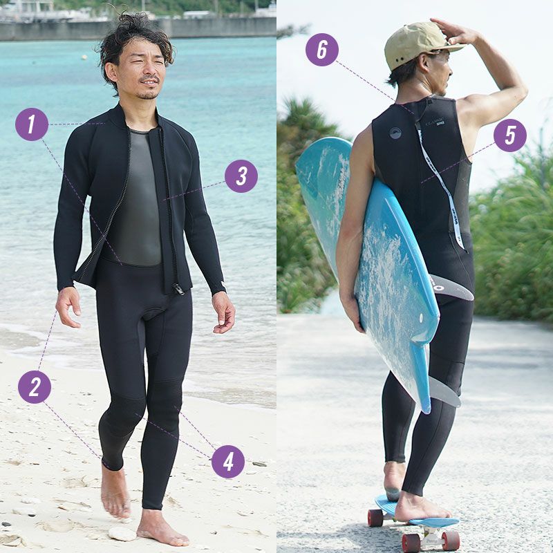 ＼期間限定！プレゼント付／ウェットスーツロングジョンタッパジャケットセット2ピースメンズウエットスーツHeleiWahoヘレイワホCLASSIC2.5mm×1.5mmサーフィンダイビングSUP水着保温保温水着