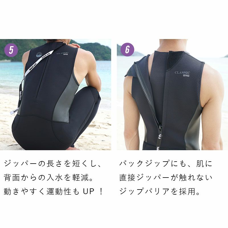 ウェットスーツ 2つ   その他セット 選べる4カラー2ピース ロングジョン タッパ ジャケット