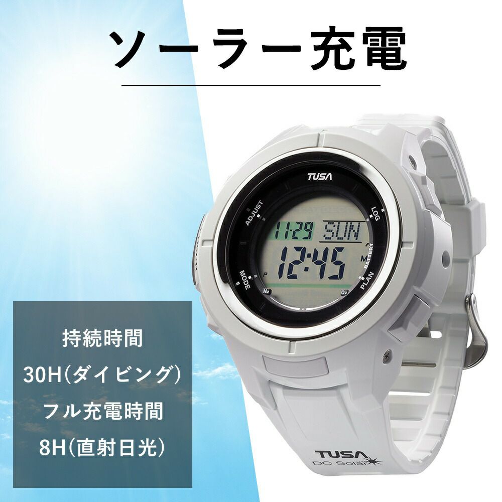 ソーラー充電式ダイブコンピューター TUSA/ツサ IQ1203 DCSolar ナイト  
