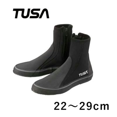 【数量限定】TUSA DB0104 3mm ダイビングブーツ 25cm BK D