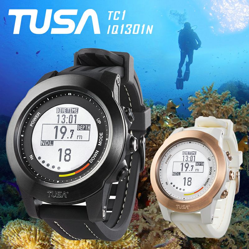 ダイブコンピューター TUSA ツサ TC1 IQ1301N ダイビングコンピューター バッテリー 充電式 ダイビング ナイトロックス  フリーダイビング ゲージ バッテリー交換 不要 | Diving＆Snorkeling AQROS