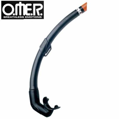 フリーダイビング専用<br>OMER／オマー ズームスノーケル Black