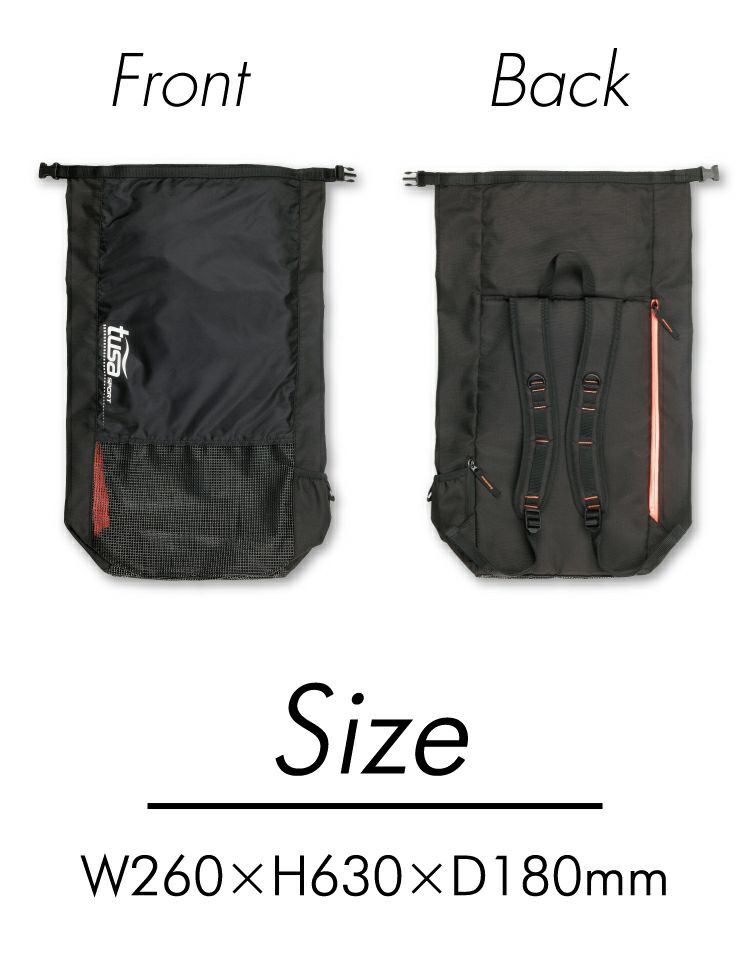 メッシュ バックパック tusa sport/ツサスポーツ UA0302