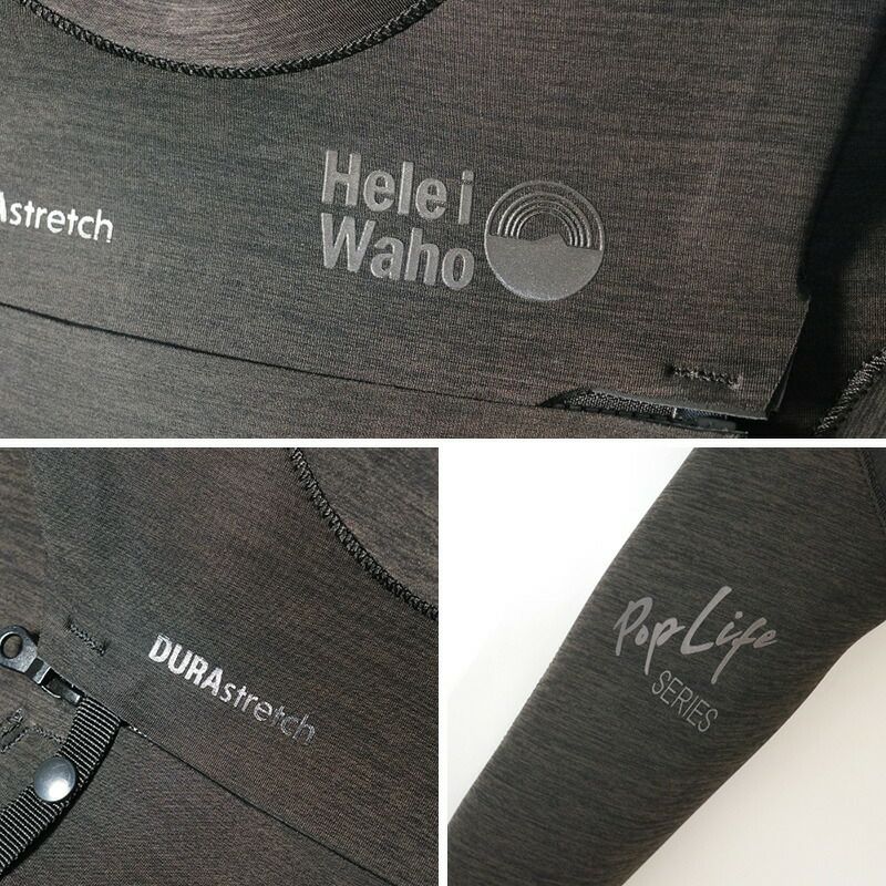 究極の運動性3mm チェストジップ フルスーツ メンズ HeleiWaho