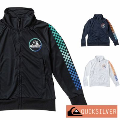 QUIKSILVER クイックシルバー  ラッシュガード 子供 男の子 長袖 ジップアップ キッズ ジュニア スタンドカラー UVカット 100 110 120 130 140 150 160 cm BOTTLE UP STAND ZIP KIDS KLY201127