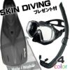 シュノーケルセットスキンダイビング用シュノーケルセットマスクスノーケルフィンHeleiWahoヘレイワホリーフツアラースキンダイビングセット【kalama+-kolohe-rf12-SKNmesh】素潜り3点セットフルフットシュノーケリングセットスノーケリングセット