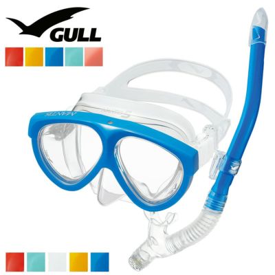 GULL 軽器材セット ダイビング マスク シュノーケル セット 軽器材 2点セット マンティス 5 カナールドライ ダイビングマスク スノーケル シュノーケリングセット スキューバダイビング  度付き 対応  【mantis5-can