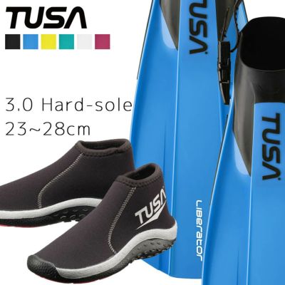 TUSA ダイビング フィン ブーツ セット 軽器材 2点セット ツサ sf0113 リブレーター テン DB0204 ストラップフィン ダイビングブーツ シュノーケリング スキンダイビング スキューバダイビング【sf0113-db0204】