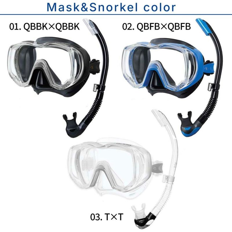 ダイビングマスクシュノーケルフィンセット軽器材3点セットTUSAツサダイビングマスクスノーケルストラップフィンスキンダイビングスキューバダイビング軽器材セット【m3001-sp170-alakai】