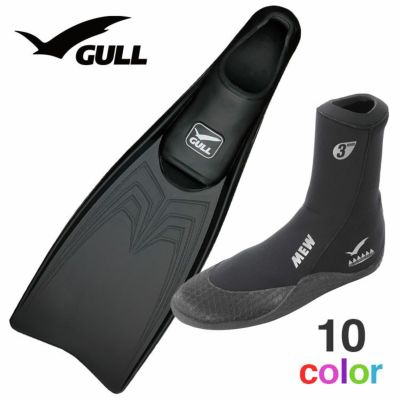 GULL ガル スーパーミュー 3mmミューブーツ 2点セット  【smew-3_mewB】