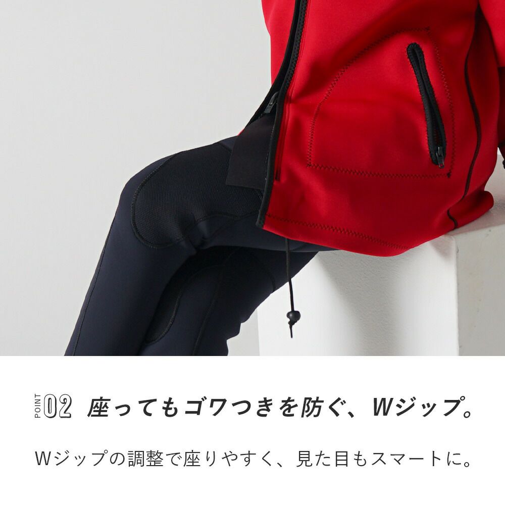 ウェットスーツコートメンズレディース防寒防風防水（撥水）保温厚手ジャージ素材ネオプレーンフード付きアウタージャケットマリンアウトドアダイビングサーフィン釣りバイクSUPボートコートマリンコートTheStandardスタンダード