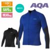 ラッシュガード AQA ウェットトップZIP ロングメンズ2 KW-4614