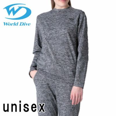 ファーストインナー<br>ドライスーツ用インナー World Dive / ワールドダイブ アンダーウォーマー L/S WUWLT ユニセックス ロングTシャツ