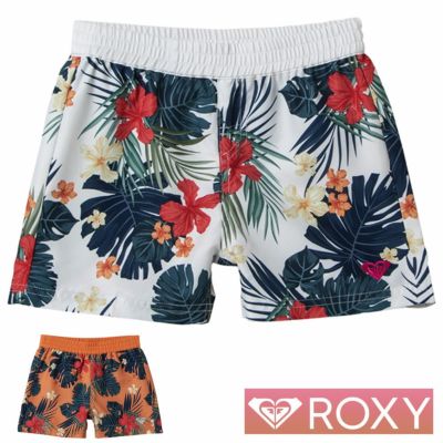 Roxy ロキシー 子供 水着 女の子 サーフパンツ 子供水着 キッズ ジュニア Mini Botanical Blessing Shorts Tbs1112 Diving Snorkeling Aqros