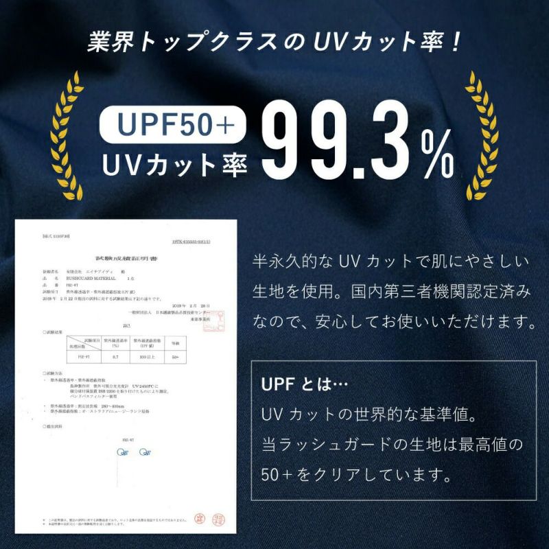 レトロマリンラッシュパーカー（ラッシュガードパーカー）のサイズ