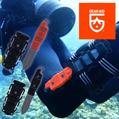 【ダイビング アクセサリー】GearAid/ギアエイド 輸入 ナイフ Buri Drop Point Knife<br>