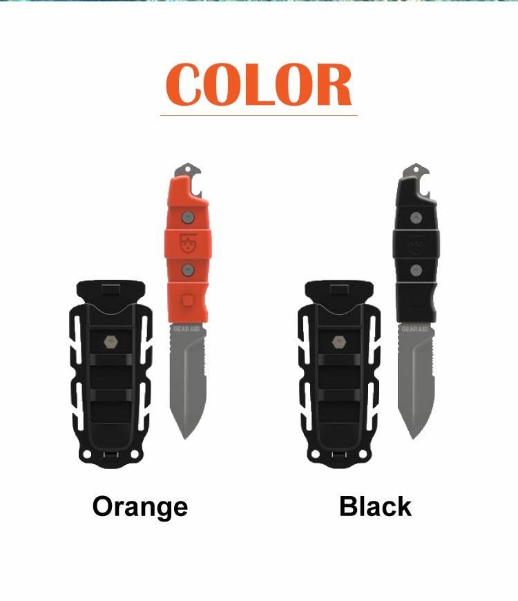 【ダイビングアクセサリー】GearAid/ギアエイド輸入ナイフBuriDropPointKnife