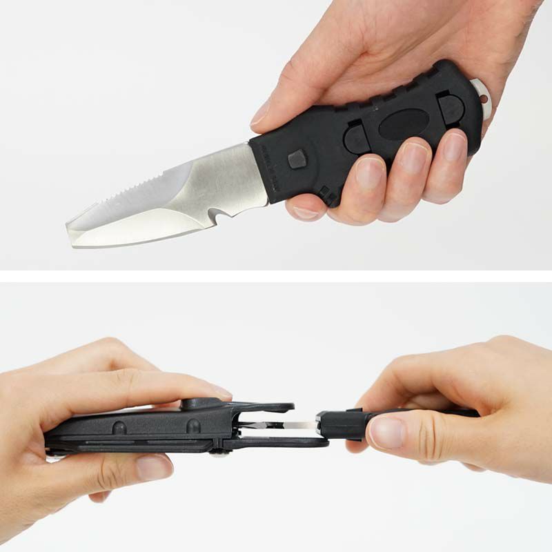 水中ナイフショートダイバーナイフ420ステンレスダイビングアクセサリーパーツ