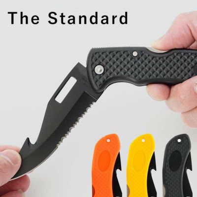 腐食に強いコーティング加工<br>ダイバー ナイフ 折りたたみ式 304ステンレス The Standard ザ・スタンダード ダイビングナイフ 水中ナイフ
