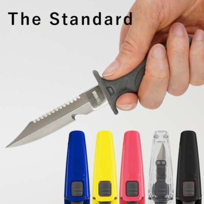 刃渡り8cmの小型ナイフ<br>ダイバー ナイフ 304ステンレス製 The Standard ザ・スタンダード