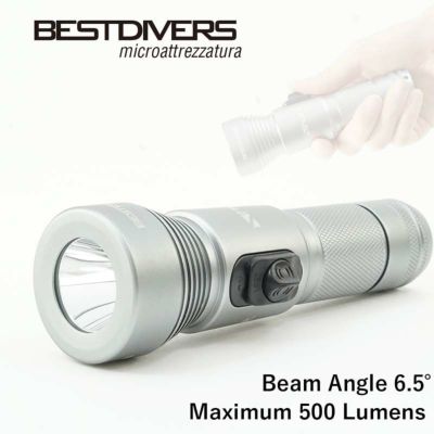 超スポット照射<br>水中ライト ダイビングライト BEST DIVERS ベストダイバーズ ダイビング LED  防水 充電式 スポット 最大500ルーメン XHUNT