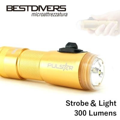 ストロボライト 水中ライト BEST DIVERS ベストダイバーズ LED ダイビングライト 防水 単4 セーフティグッズ PULSAR ストロボライト 安全