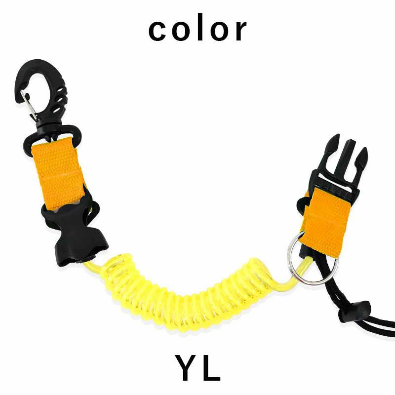 スナッピーコイルダイビングアクセサリーパーツスイベルスナッピーコイルランヤードコイルランヤード水中ライト水中カメラ指示棒スレートハウジング