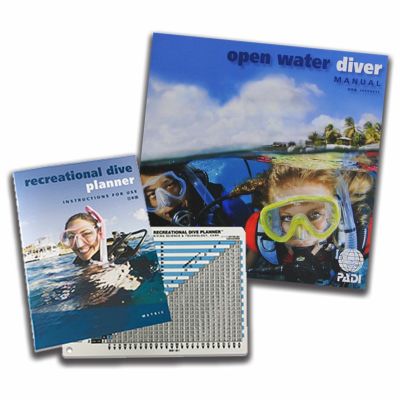 PADI/パディ オープンウォーターマニュアル RDPテーブルタイプ＆インストラクション・ブックレット付き  71142J[807261070000]