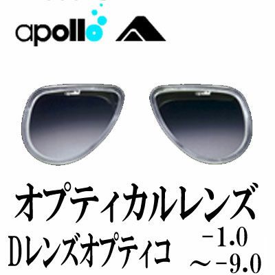 apollo/アポロ バイオメタルマスク用近視レンズ Dレンズ1【左右共用】[81013003]