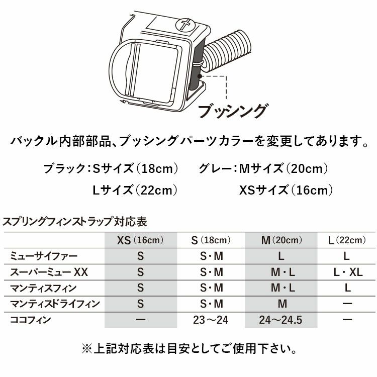 フィンストラップGULL/ガルスプリングフィンストラップ2DXGP-7114スノーケリングダイビングアウトドアラバーマリンスポーツスイムストラップフィンスキン