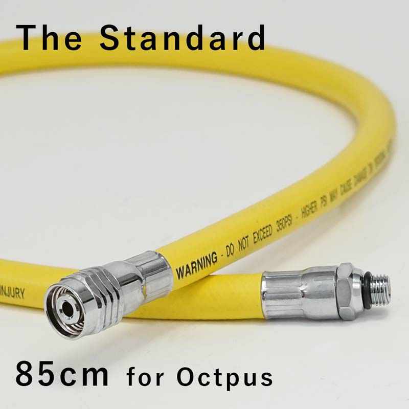 オクトパスホース85cmイエローダイビングアクセサリーパーツ