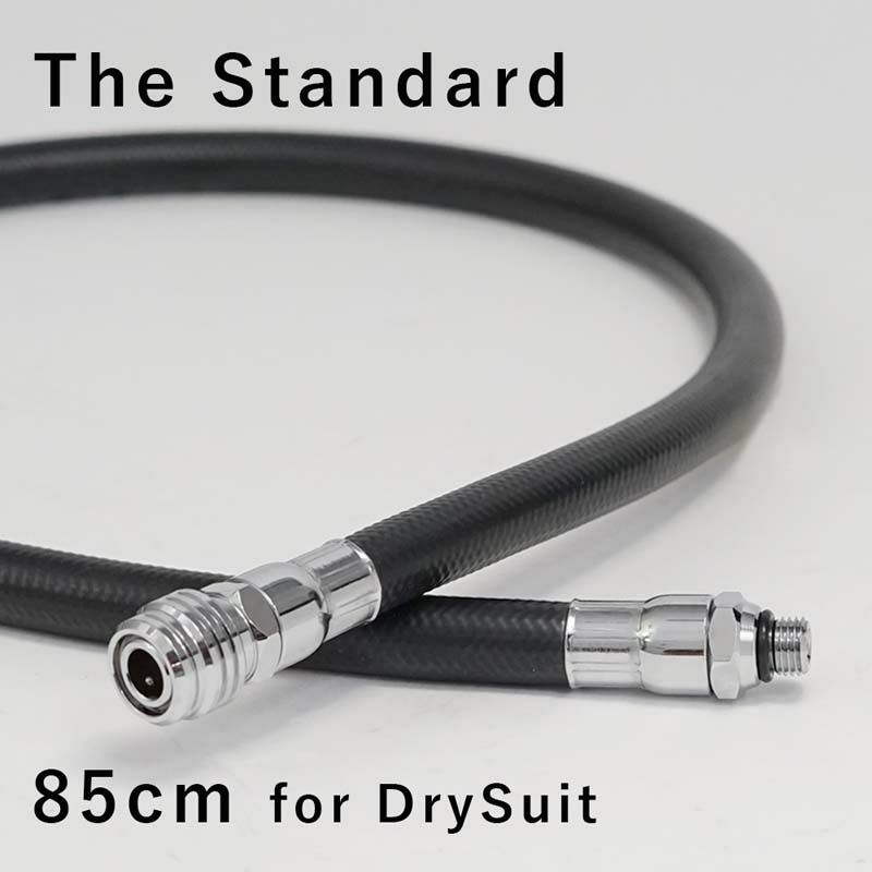 ドライスーツ用中圧ホース85cmダイビングアクセサリーパーツ