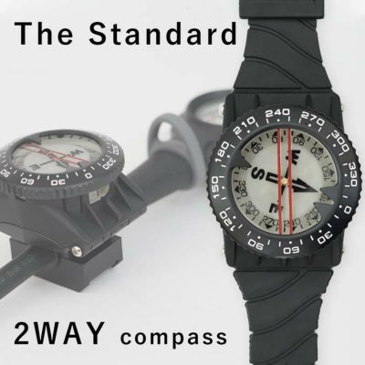 コンパス リストコンパス ホースマウント付属 The Standard ザ・スタンダード 方位磁針 ダイビング アクセサリー パーツ