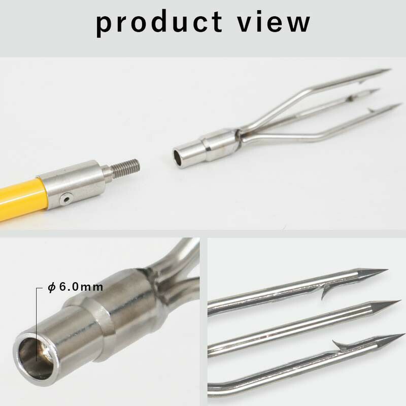 銛トライデントハープーン銛先三叉交換パーツ手銛銛スピアフィッシュスピアフィッシング魚突き素潜りフリーダイビング