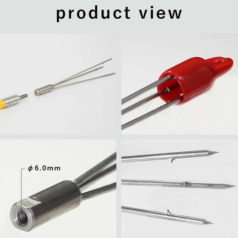 銛パラライザーバーブ付銛先三叉交換パーツ手銛銛スピアフィッシュスピアフィッシング魚突き素潜りフリーダイビングフリーダイビング