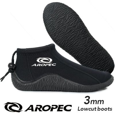 ドローコードで脱げにくい<br>3mmマリンシューズ AROPEC/アロペック 男女兼用 ウォーターシューズ スキューバダイビング シュノーケリング 川遊び 岩場